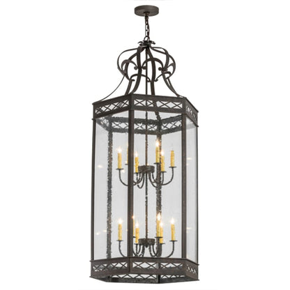 Meyda Tiffany Estancia 12 Light 27" Wide Taper Candle Pendant
