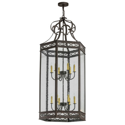 Meyda Tiffany Estancia 12 Light 27" Wide Taper Candle Pendant