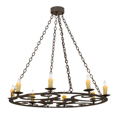 Meyda Tiffany Ashley 8 Light 42" Wide Taper Candle Style Chandelier
