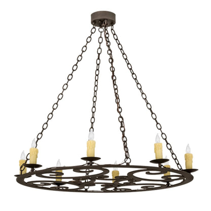Meyda Tiffany Ashley 8 Light 42" Wide Taper Candle Style Chandelier