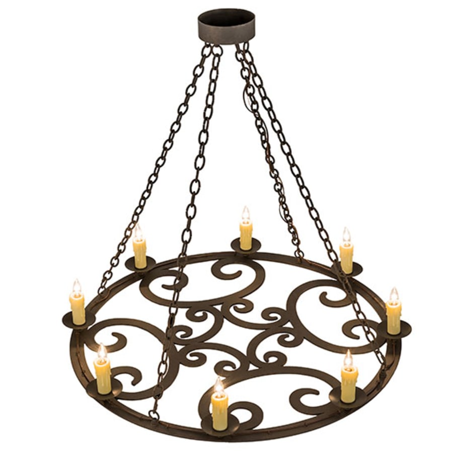 Meyda Tiffany Ashley 8 Light 42" Wide Taper Candle Style Chandelier