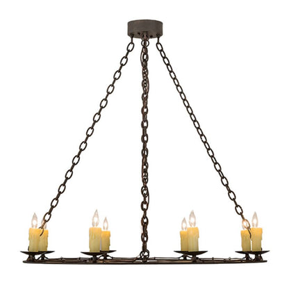 Meyda Tiffany Ashley 8 Light 42" Wide Taper Candle Style Chandelier