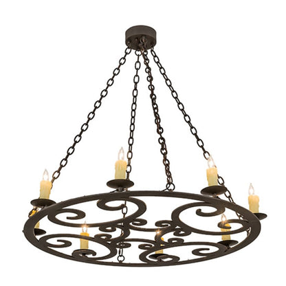 Meyda Tiffany Ashley 8 Light 42" Wide Taper Candle Style Chandelier