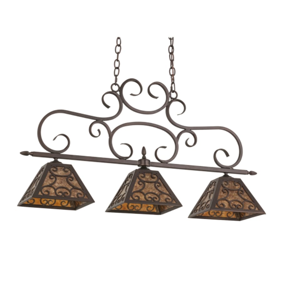 Meyda Tiffany Bandolei 3 Light 42" Wide Linear Pendant