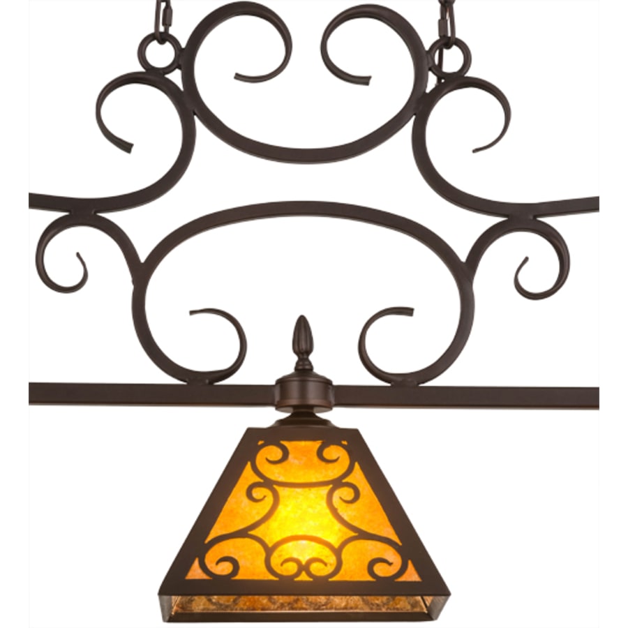 Meyda Tiffany Bandolei 3 Light 42" Wide Linear Pendant