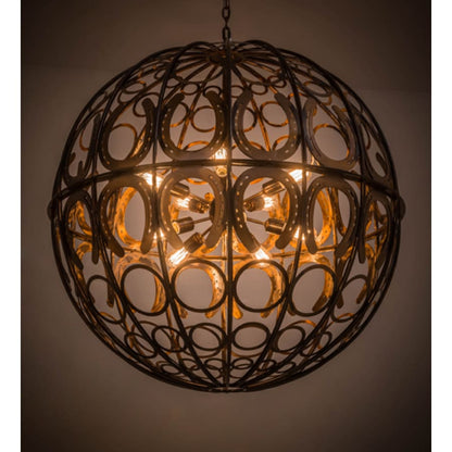 Meyda Tiffany Equestriana 10 Light 42" Wide Pendant