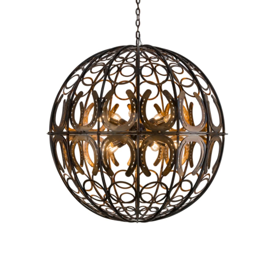 Meyda Tiffany Equestriana 10 Light 42" Wide Pendant