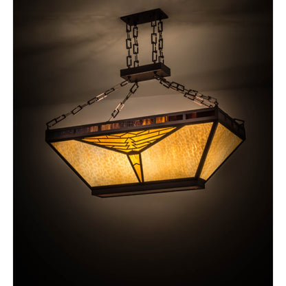 Meyda Tiffany Mission 9 Light 48" Wide Linear Pendant