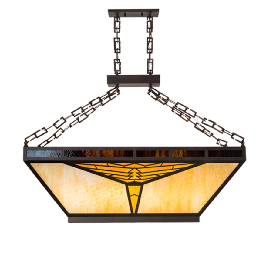 Meyda Tiffany Mission 9 Light 48" Wide Linear Pendant