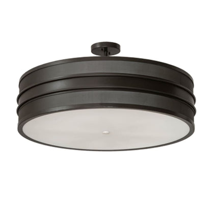Meyda Tiffany Nolan 6 Light 36" Wide Semi-Flush Drum Ceiling Fixture