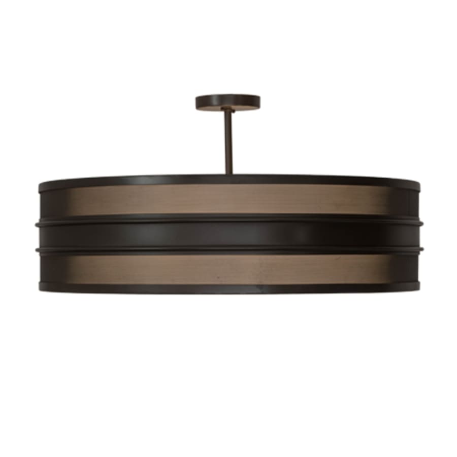 Meyda Tiffany Nolan 6 Light 36" Wide Semi-Flush Drum Ceiling Fixture