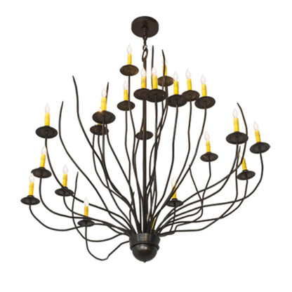 Meyda Tiffany Sycamore 22 Light 54" Wide Taper Candle Style Chandelier