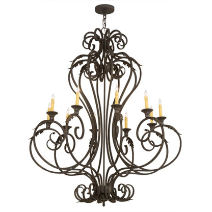 Meyda Tiffany Josephine 10 Light 48" Wide Taper Candle Style Chandelier