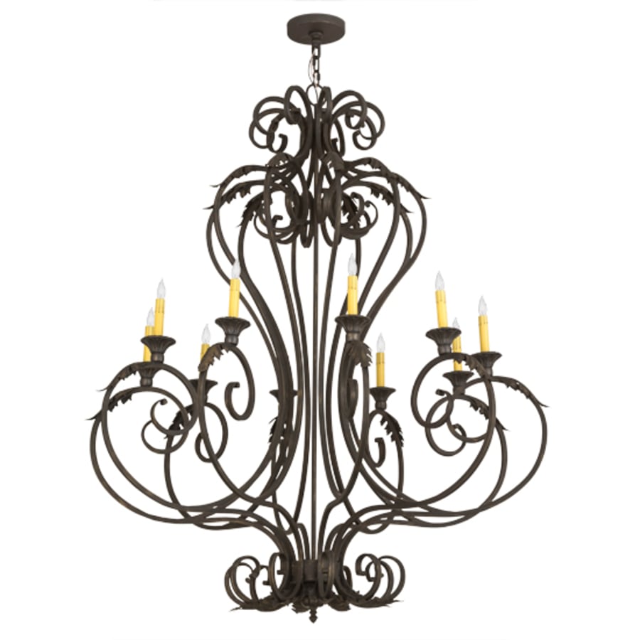 Meyda Tiffany Josephine 10 Light 48" Wide Taper Candle Style Chandelier