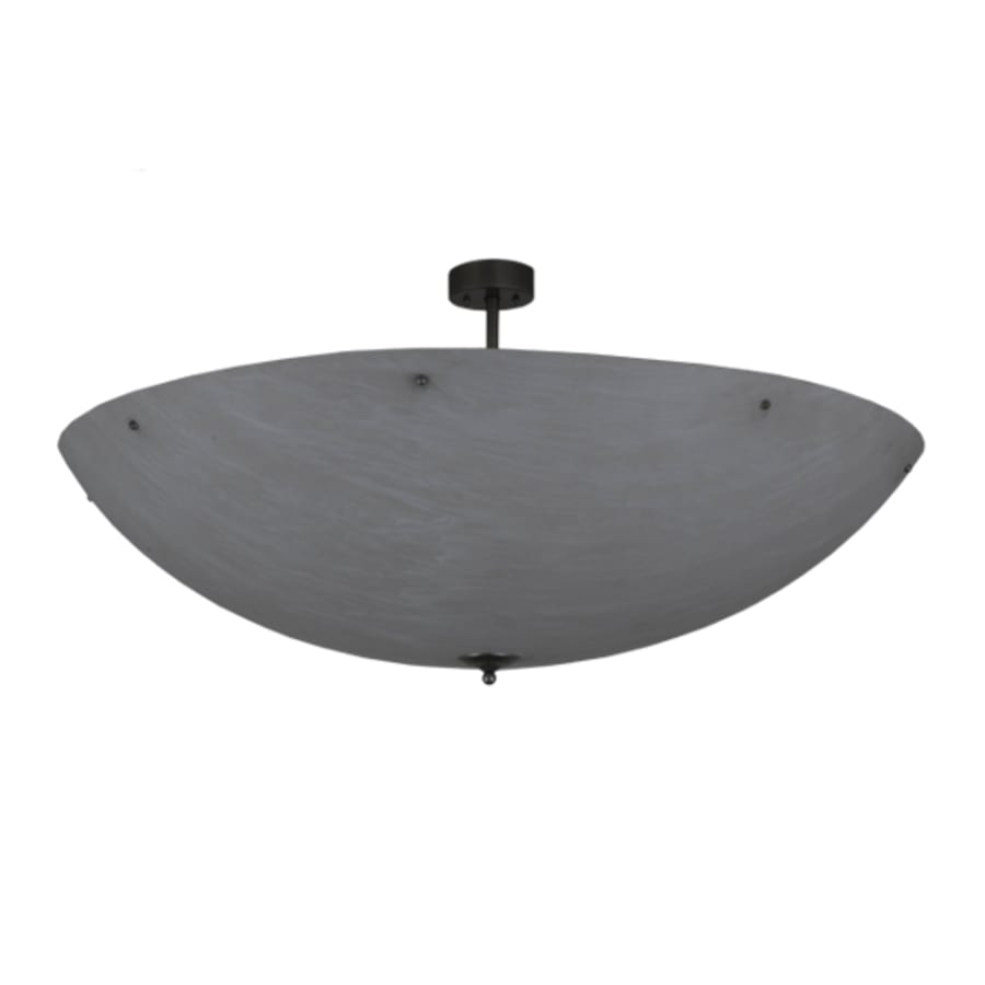 Meyda Tiffany Madison 12 Light 60" Wide Semi-Flush Bowl Ceiling Fixture - Nickel Finish - GU24 Bulb Base