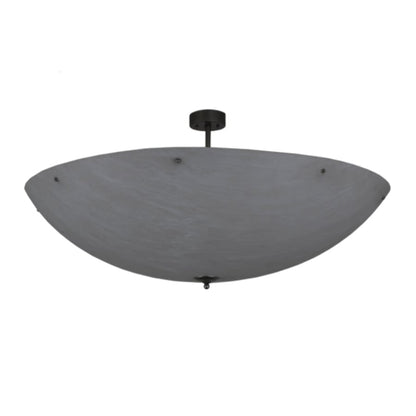 Meyda Tiffany Madison 12 Light 60" Wide Semi-Flush Bowl Ceiling Fixture - Nickel Finish - GU24 Bulb Base