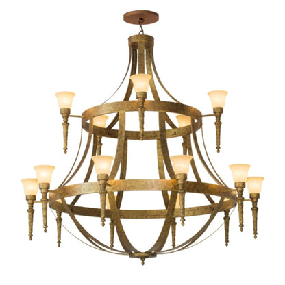 Meyda Tiffany Pontoise 15 Light 72" Wide Chandelier
