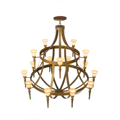 Meyda Tiffany Pontoise 15 Light 72" Wide Chandelier