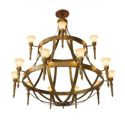 Meyda Tiffany Pontoise 15 Light 72" Wide Chandelier