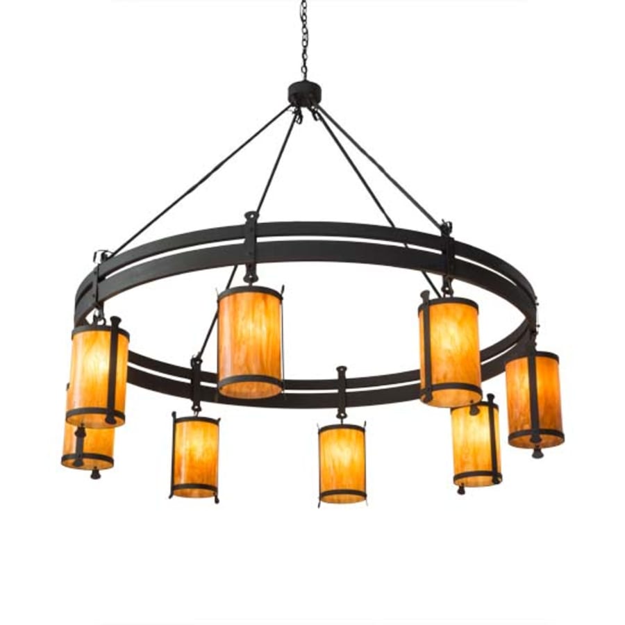 Meyda Tiffany Beartooth 8 Light 84" Wide Ring Chandelier