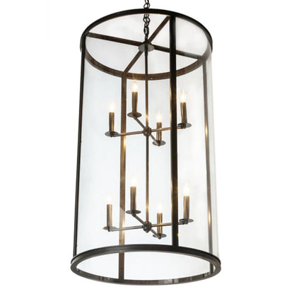 Meyda Tiffany Cilindro 8 Light 24" Wide Taper Candle Pendant