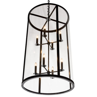Meyda Tiffany Cilindro 8 Light 24" Wide Taper Candle Pendant