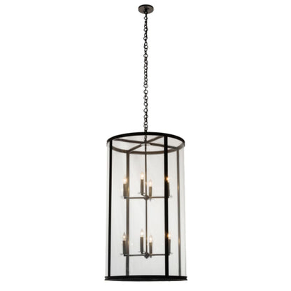Meyda Tiffany Cilindro 8 Light 24" Wide Taper Candle Pendant
