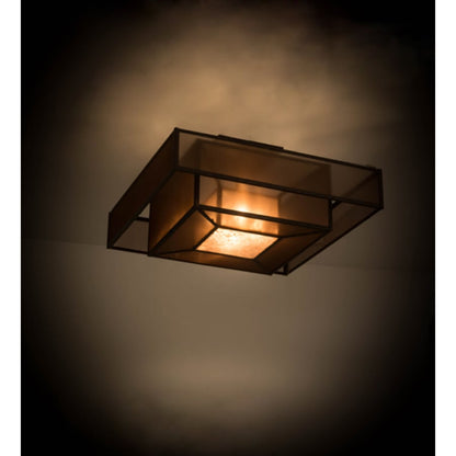 Meyda Tiffany Umador 4 Light 51" Wide Semi-Flush Square Ceiling Fixture