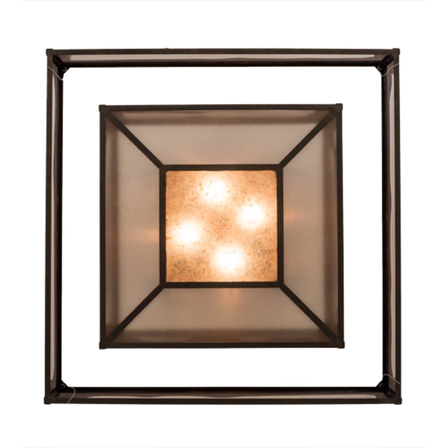 Meyda Tiffany Umador 4 Light 51" Wide Semi-Flush Square Ceiling Fixture
