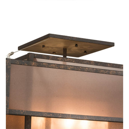 Meyda Tiffany Umador 4 Light 51" Wide Semi-Flush Square Ceiling Fixture