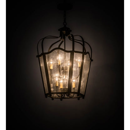 Meyda Tiffany Citadel 8 Light 22" Wide Taper Candle Pendant