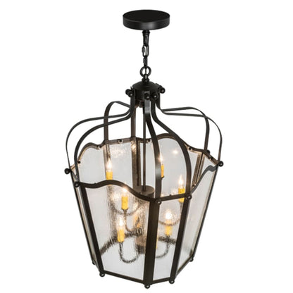 Meyda Tiffany Citadel 8 Light 22" Wide Taper Candle Pendant