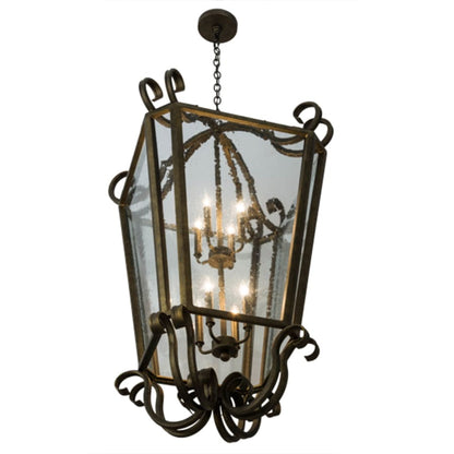 Meyda Tiffany Marin 8 Light 40" Wide Taper Candle Pendant