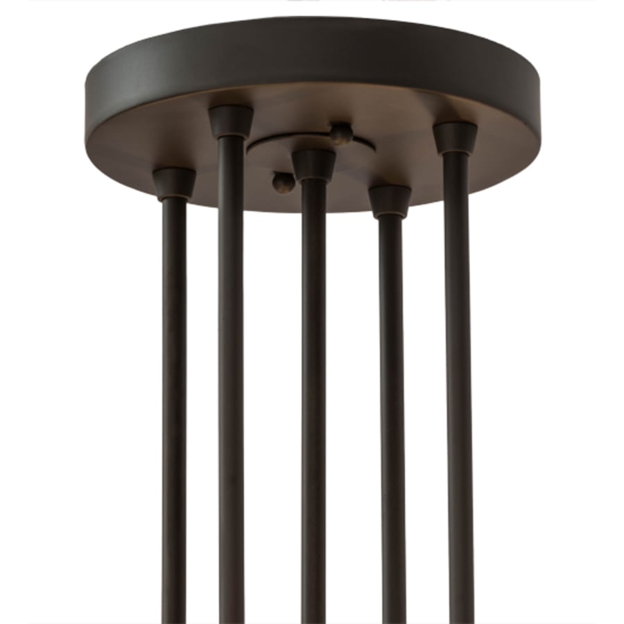 Meyda Tiffany Mountain Pine 4 Light 36" Wide Semi-Flush Drum Ceiling Fixture - Oil Rubbed Bronze Finish
