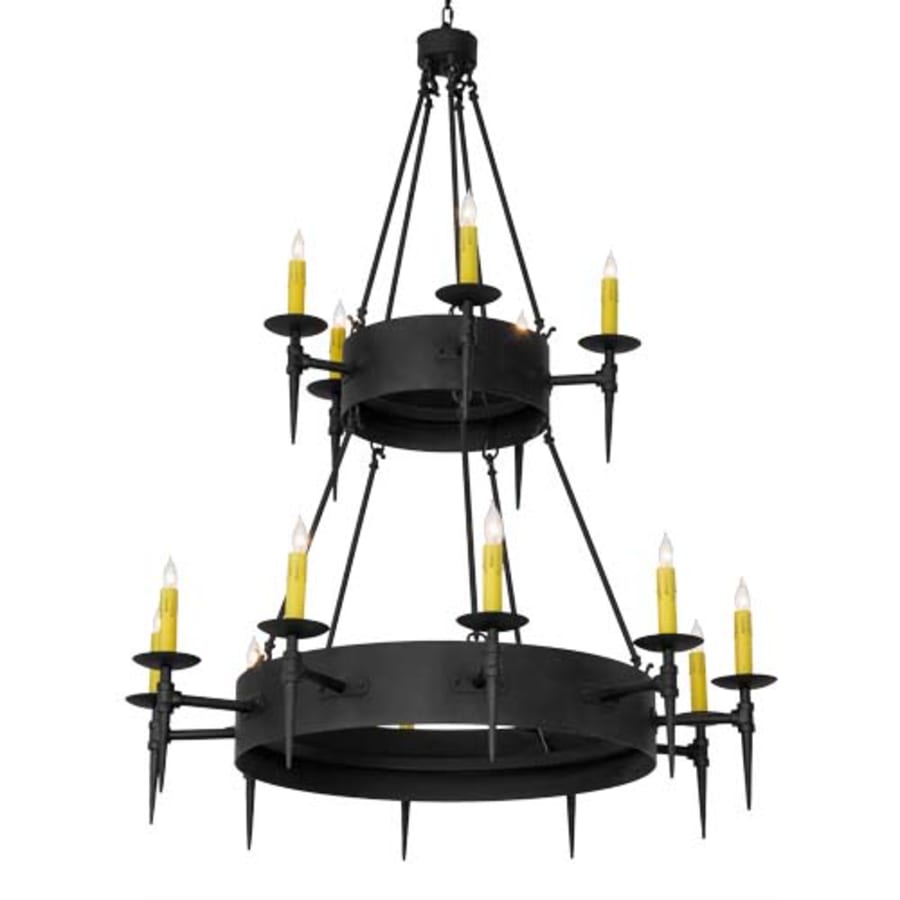 Meyda Tiffany Thorndike 15 Light 50" Wide Taper Candle Style Chandelier