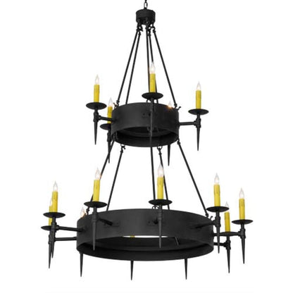 Meyda Tiffany Thorndike 15 Light 50" Wide Taper Candle Style Chandelier
