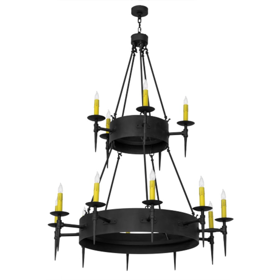 Meyda Tiffany Thorndike 15 Light 50" Wide Taper Candle Style Chandelier