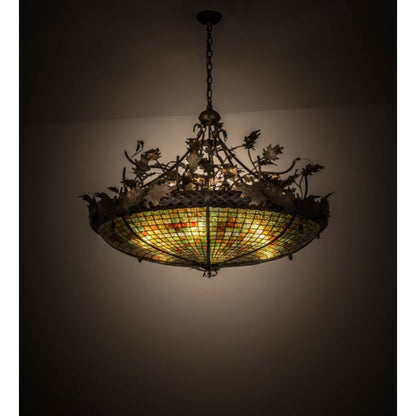 Meyda Tiffany Greenbriar Oak 6 Light 48" Wide Pendant