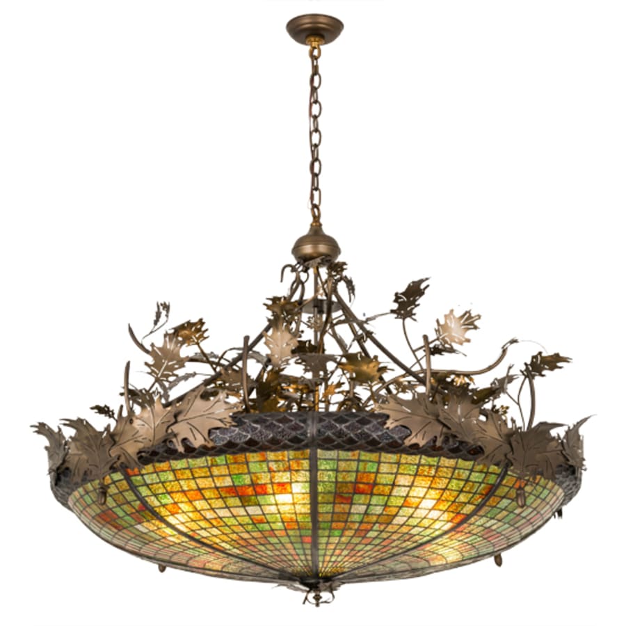 Meyda Tiffany Greenbriar Oak 6 Light 48" Wide Pendant