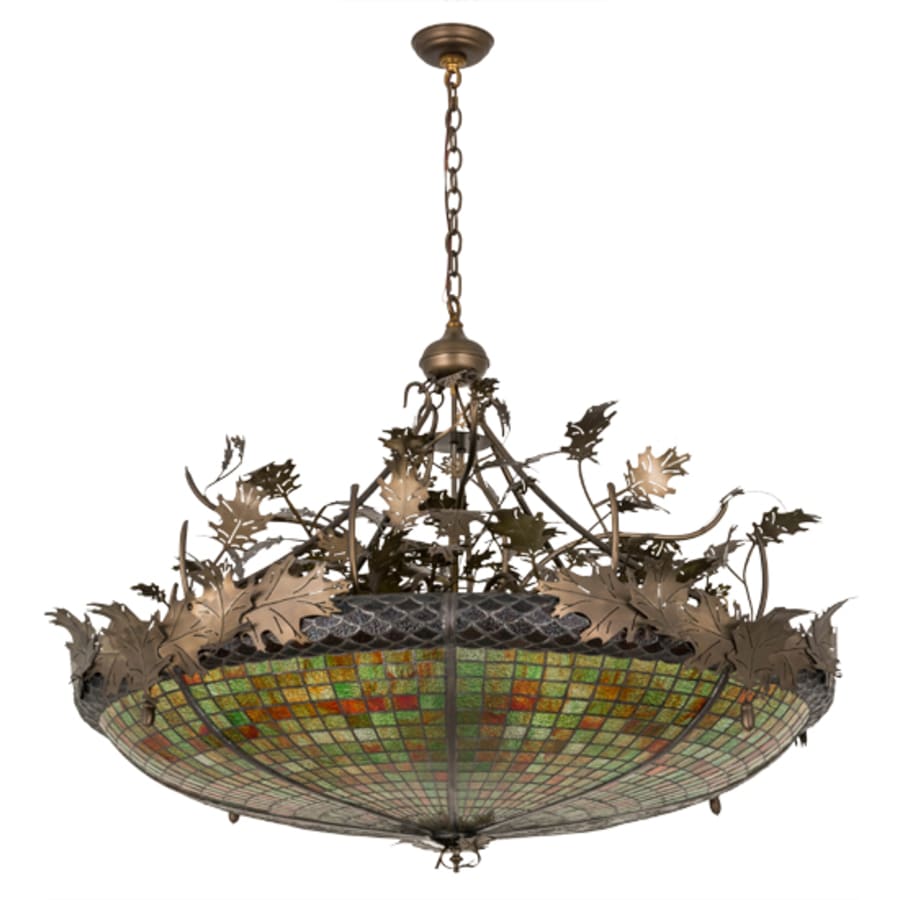 Meyda Tiffany Greenbriar Oak 6 Light 48" Wide Pendant