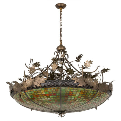 Meyda Tiffany Greenbriar Oak 6 Light 48" Wide Pendant