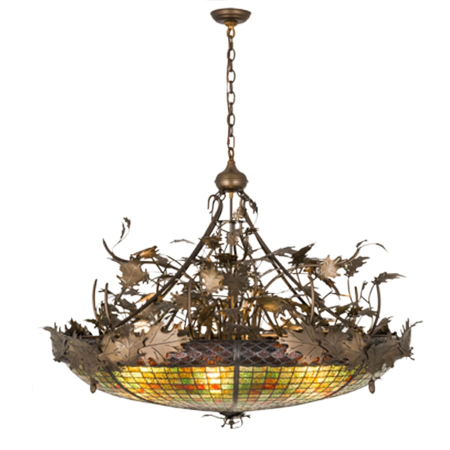 Meyda Tiffany Greenbriar Oak 6 Light 48" Wide Pendant