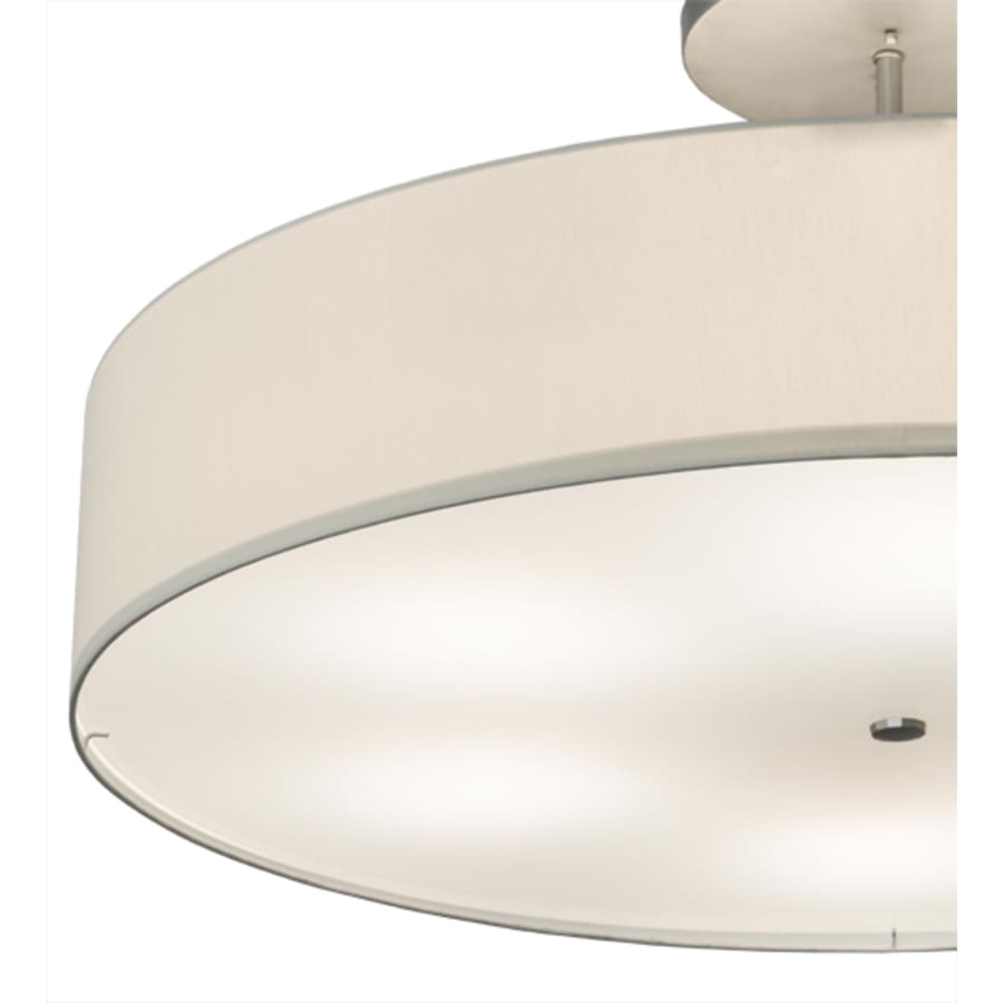 Meyda Tiffany Cilindro 6 Light 42" Wide Semi-Flush Drum Ceiling Fixture - Nickel Finish