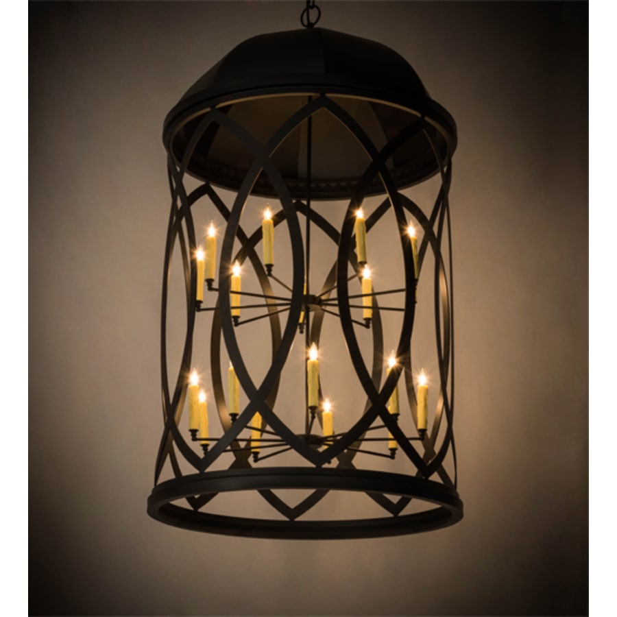 Meyda Tiffany Grafton 18 Light 42" Wide Taper Candle Pendant