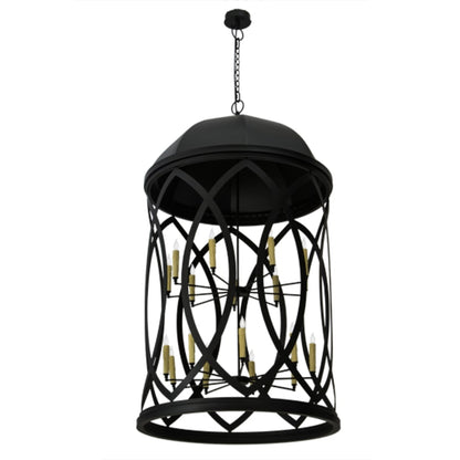 Meyda Tiffany Grafton 18 Light 42" Wide Taper Candle Pendant