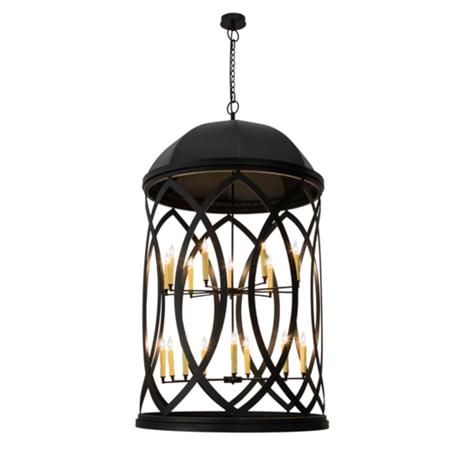 Meyda Tiffany Grafton 18 Light 42" Wide Taper Candle Pendant