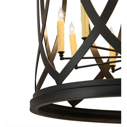 Meyda Tiffany Grafton 18 Light 42" Wide Taper Candle Pendant
