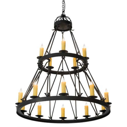 Meyda Tiffany Lakeshore 15 Light 48" Wide Taper Candle Style Chandelier