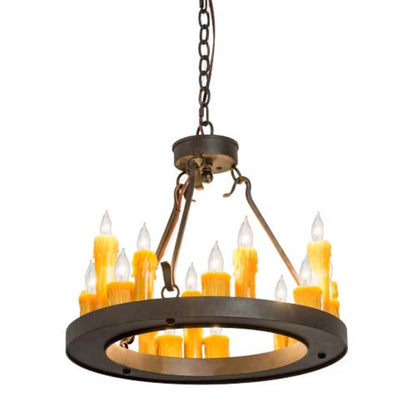 Meyda Tiffany Deina 18 Light 21" Wide Taper Candle Style Chandelier