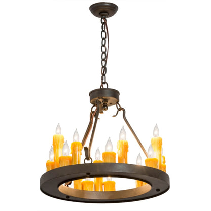 Meyda Tiffany Deina 18 Light 21" Wide Taper Candle Style Chandelier